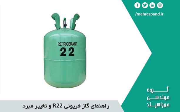 راهنمای گاز فریونی R22 و تغییر مبرد